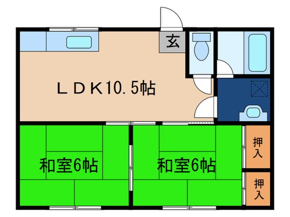 永野ハイツの物件間取画像